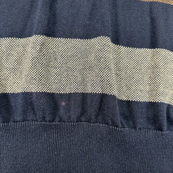 Refectory Sweater Mens Medium‎ 1/4 Button Multicolor Striped Pullover - Picture 3 of 9